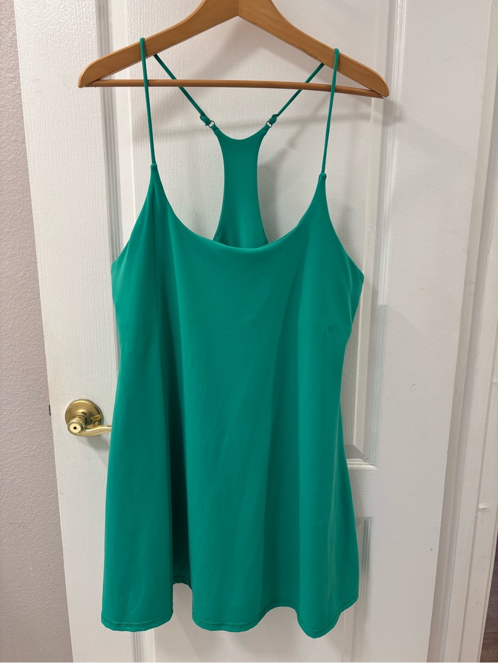 Z by Zella Racerback Athletic Green Mini Dress Attached Boyshorts and Bra